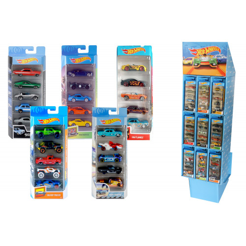 Hot Wheels pack 5 veicoli Mattel