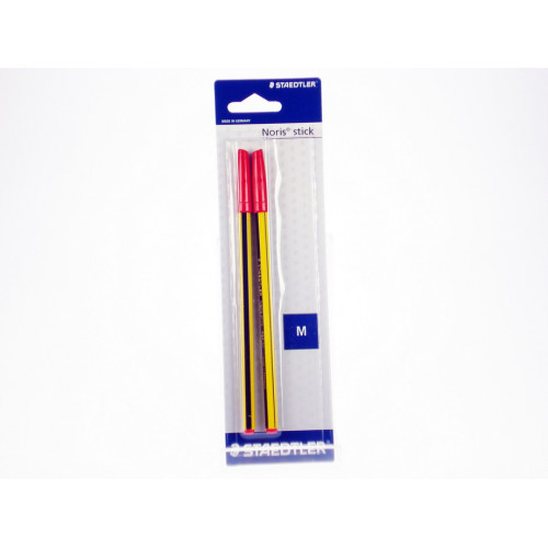 Penna Noris Stick 434 rosso 2 pezzi Staedtler