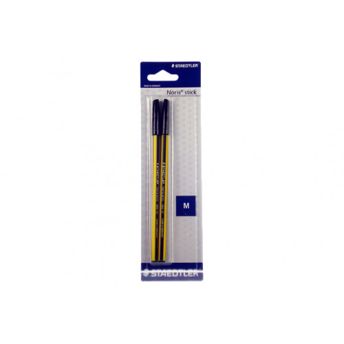 Penna Noris Stick 434 nero 2 pezzi Staedtler