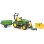 Trattore John Deere Con Rimorchio e Giardiniere