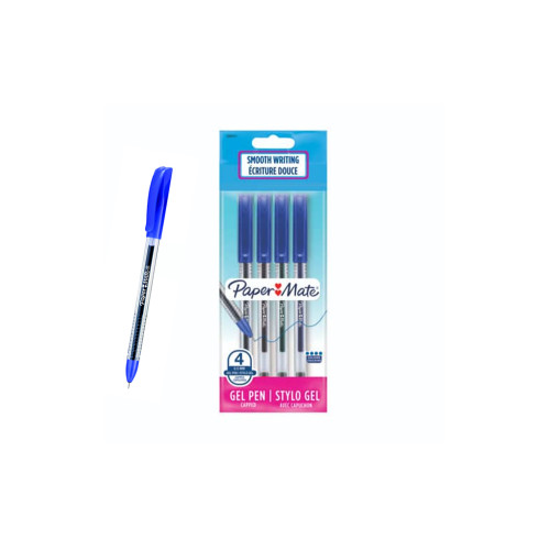 Penna gel jiffy paper mate blu 0.5 bls. 4pz