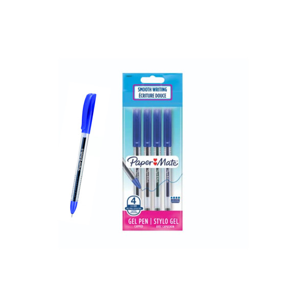 Penna gel jiffy paper mate blu 0.5 bls. 4pz