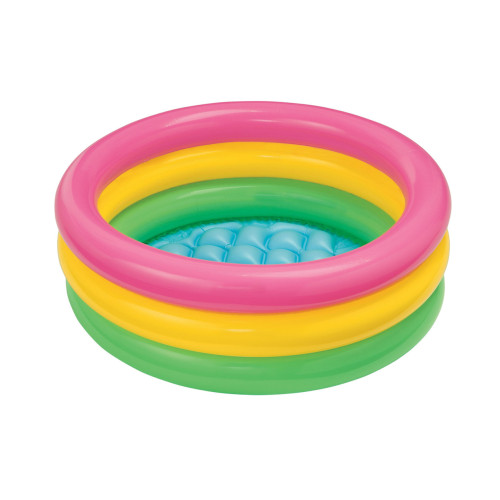 Piscina 3 anelli tonda multicolor 86x25 cm Intex