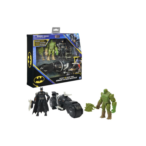 DC Batman Batcycle e 2 personaggi