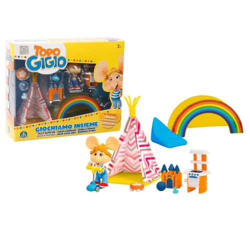 Topo Gigio Giochiamo Insieme Playset e personaggio